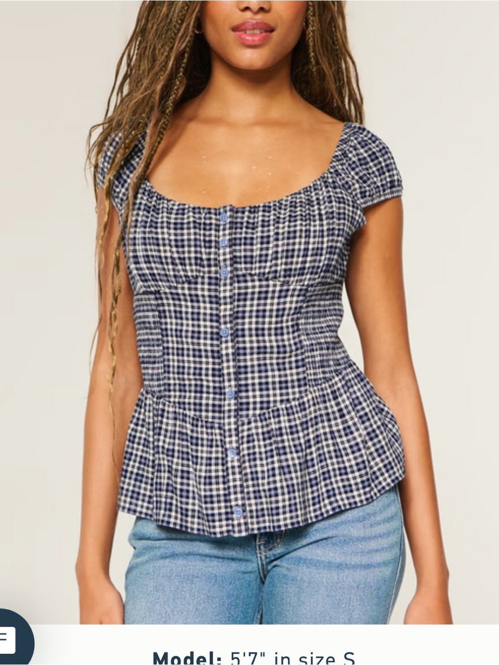 Hollister Sweetheart Peplum Top